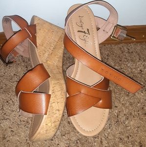 Time and Tru platform sandals